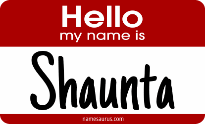 Hello my name is Shaunta png download