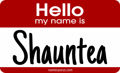Hello my name is Shauntea png download