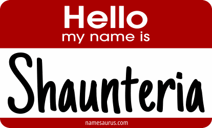 Hello my name is Shaunteria png download