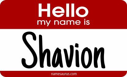 Hello my name is Shavion png download