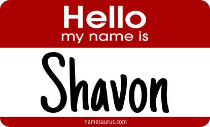 Hello my name is Shavon png download