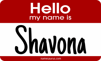 Hello my name is Shavona png download