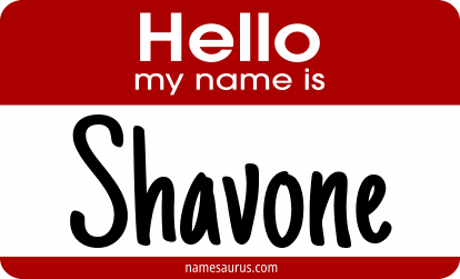 Hello my name is Shavone png download