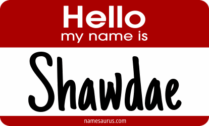 Hello my name is Shawdae png download