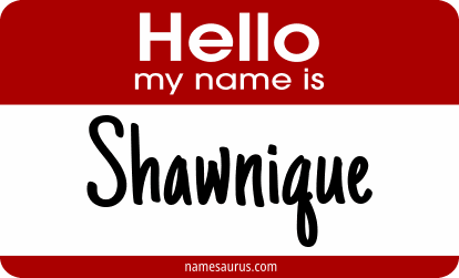 Hello my name is Shawnique png download