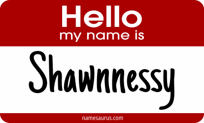 Hello my name is Shawnnessy png download
