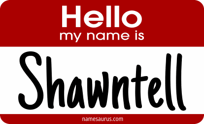 Hello my name is Shawntell png download
