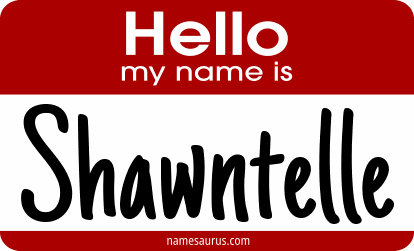 Hello my name is Shawntelle png download