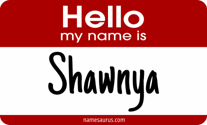 Hello my name is Shawnya png download