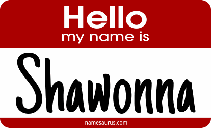Hello my name is Shawonna png download