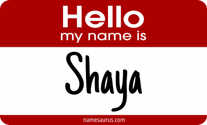Hello my name is Shaya png download