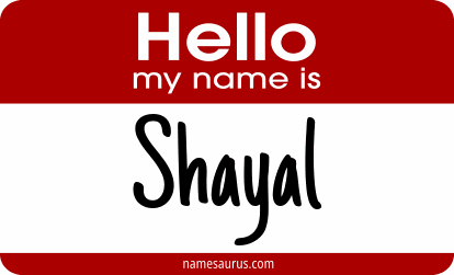 Hello my name is Shayal png download