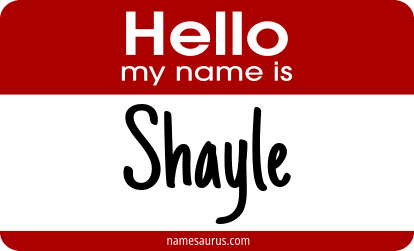 Hello my name is Shayle png download