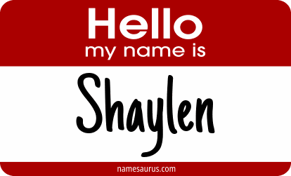 Hello my name is Shaylen png download