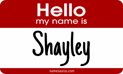Hello my name is Shayley png download