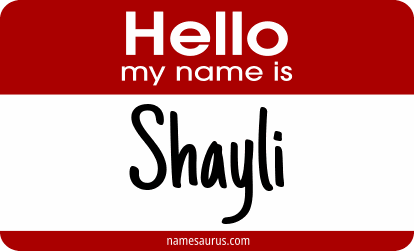 Hello my name is Shayli png download