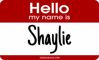 Hello my name is Shaylie png download
