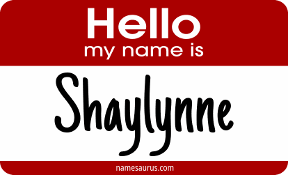 Hello my name is Shaylynne png download