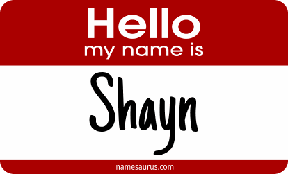 Hello my name is Shayn png download