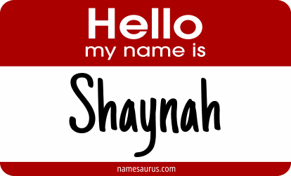 Hello my name is Shaynah png download