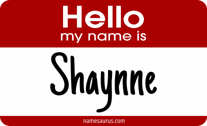 Hello my name is Shaynne png download