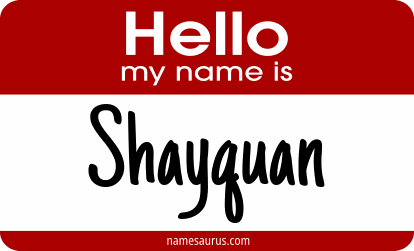 Hello my name is Shayquan png download
