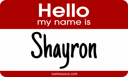 Hello my name is Shayron png download