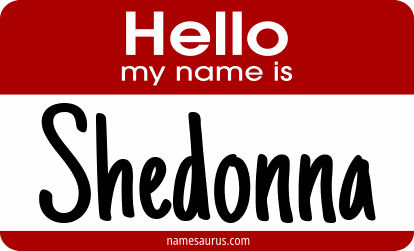 Hello my name is Shedonna png download