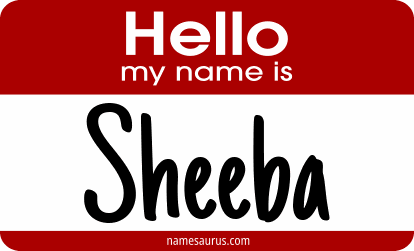 Hello my name is Sheeba png download