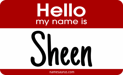 Hello my name is Sheen png download