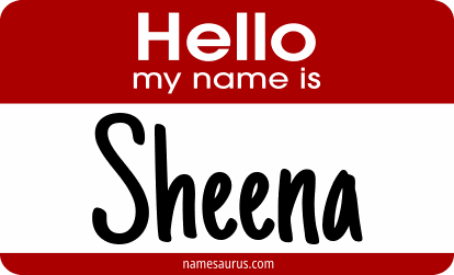 Hello my name is Sheena png download