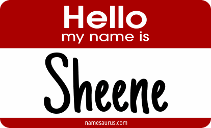 Hello my name is Sheene png download