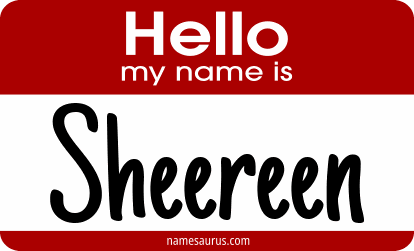Hello my name is Sheereen png download
