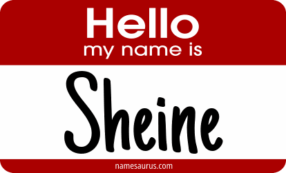 Hello my name is Sheine png download
