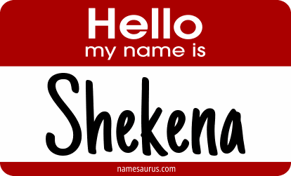 Hello my name is Shekena png download