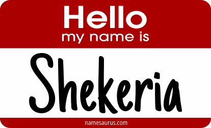 Hello my name is Shekeria png download