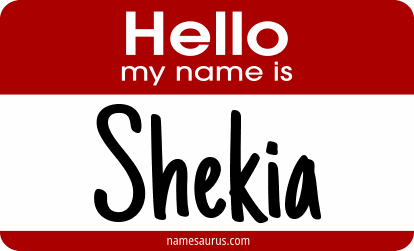 Hello my name is Shekia png download