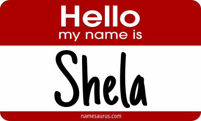 Hello my name is Shela png download