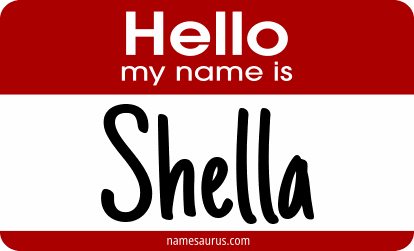 Hello my name is Shella png download