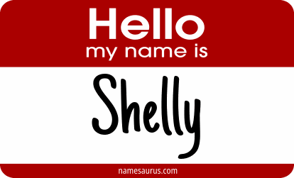 Hello my name is Shelly png download