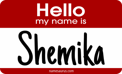 Hello my name is Shemika png download