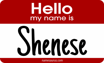 Hello my name is Shenese png download