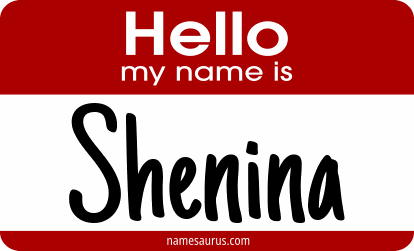 Hello my name is Shenina png download