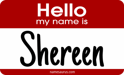 Hello my name is Shereen png download