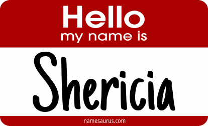 Hello my name is Shericia png download