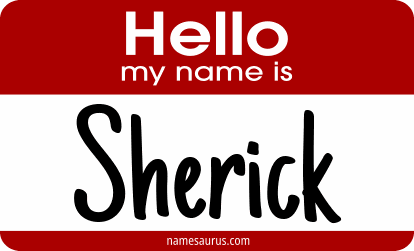 Hello my name is Sherick png download