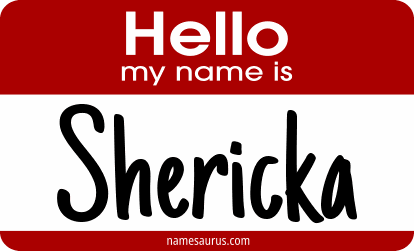 Hello my name is Shericka png download