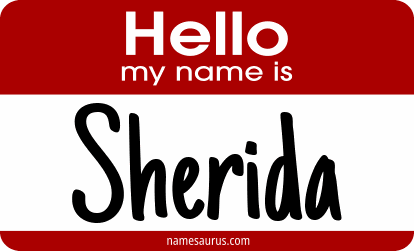 Hello my name is Sherida png download