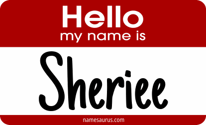 Hello my name is Sheriee png download