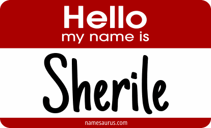 Hello my name is Sherile png download